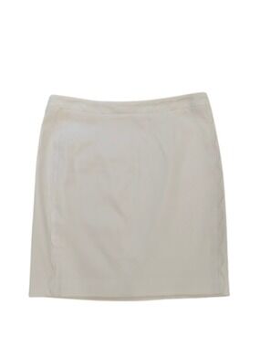 Banana Republic White Skirt Sz 6 Quiet Luxury Coastal Chic Clean Girl Minimalist